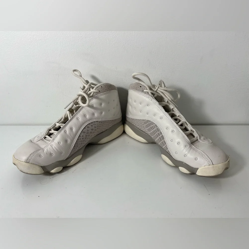 Nike Air Jordan 13 Womens Size 7 RETRO PHANTOM AQ1757-004 Snakeskin White Grey - Picture 5 of 10